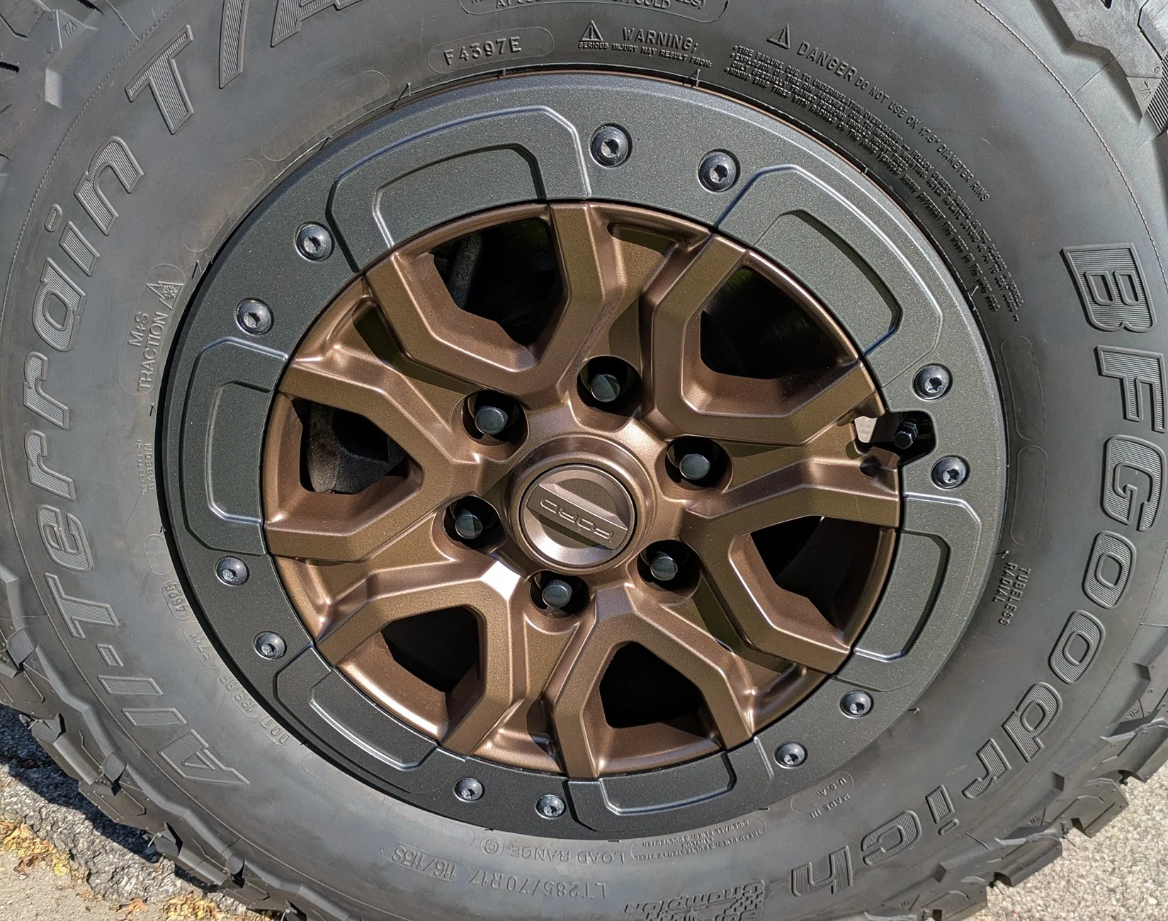 Ford Ranger **PRICE DROP** Ranger Raptor 17” x 8.5” Beadlock Capable Wheelset w/ KO3 Tires – includes OEM TPMS Sensors and Spare Wheel and Tire - Chicago 4