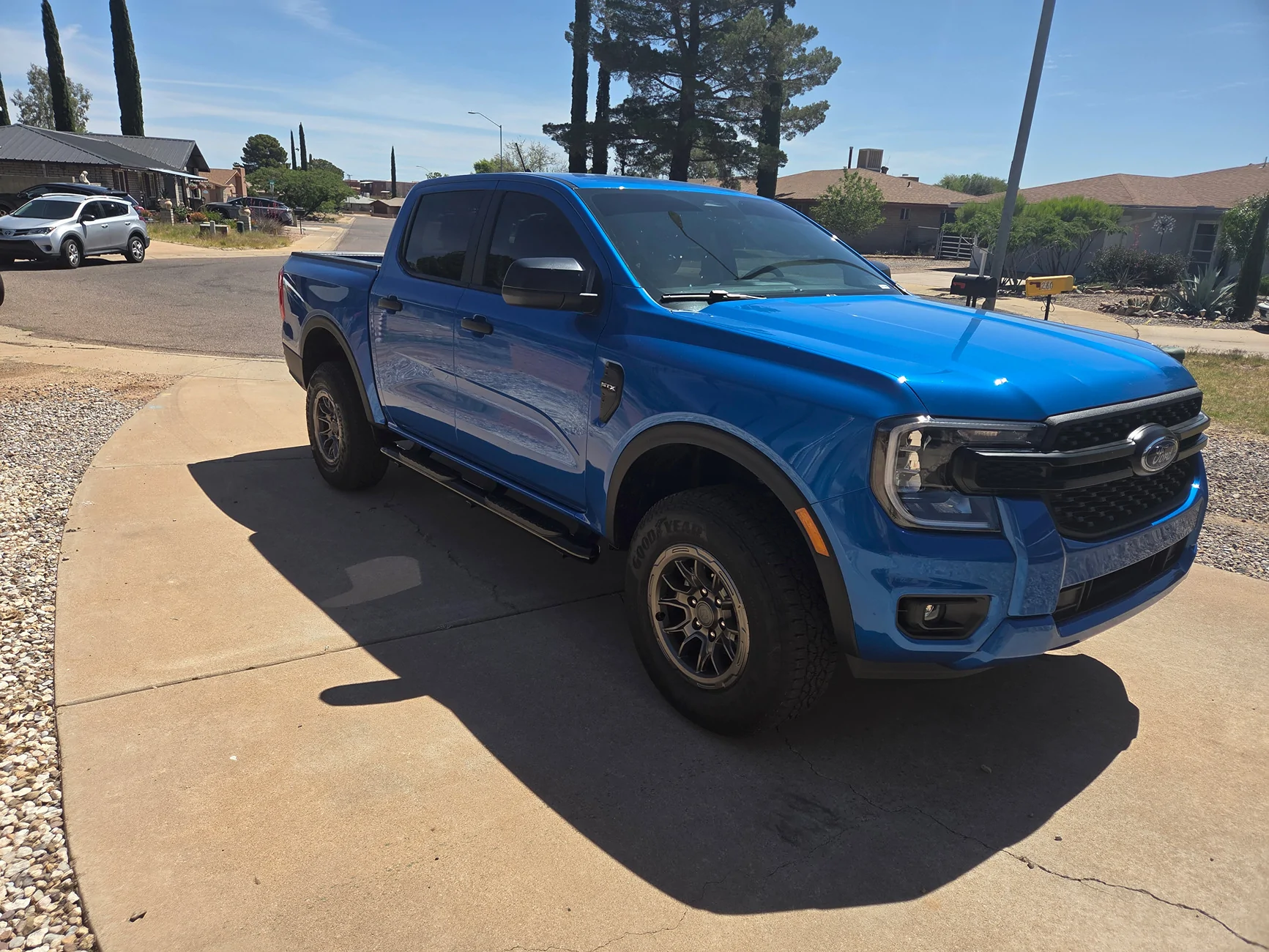 Ford Ranger Ride expectations with +25 offset Westen