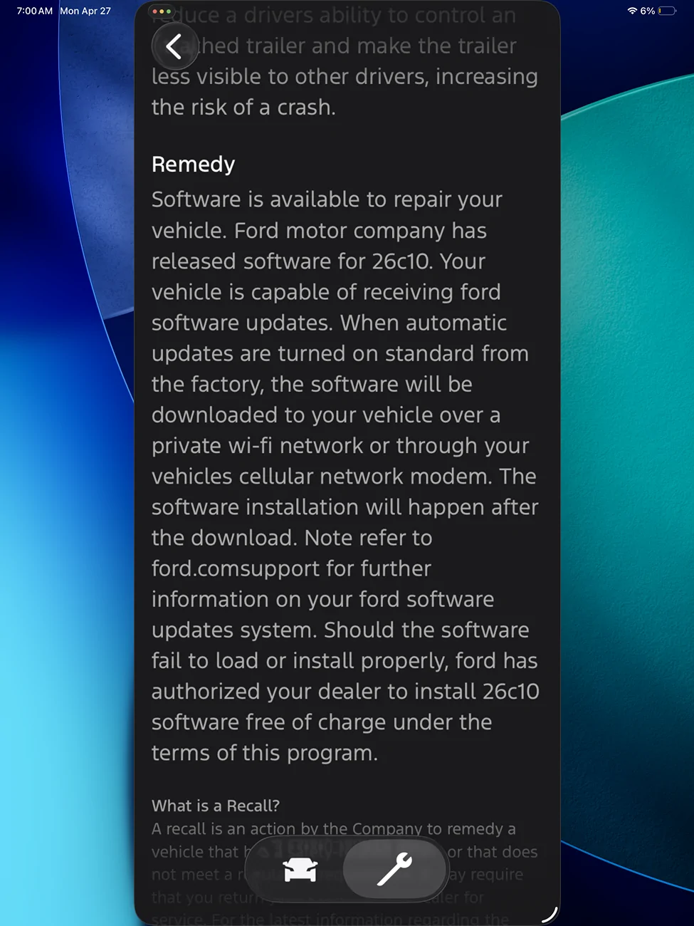 Ford Ranger SYNC-25.2.4.10 software update IMG_0079