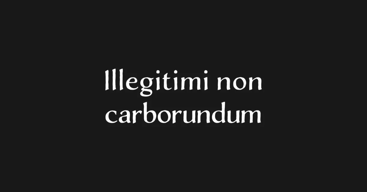 Ford Ranger Don’t let the…… illegitimi_non_carborudum