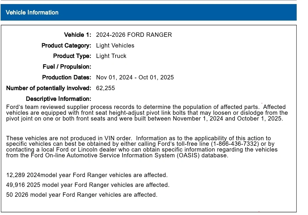 Ford Ranger Another Day....Another RECALL SmartSelect_20260501_111535_Adobe Acrobat