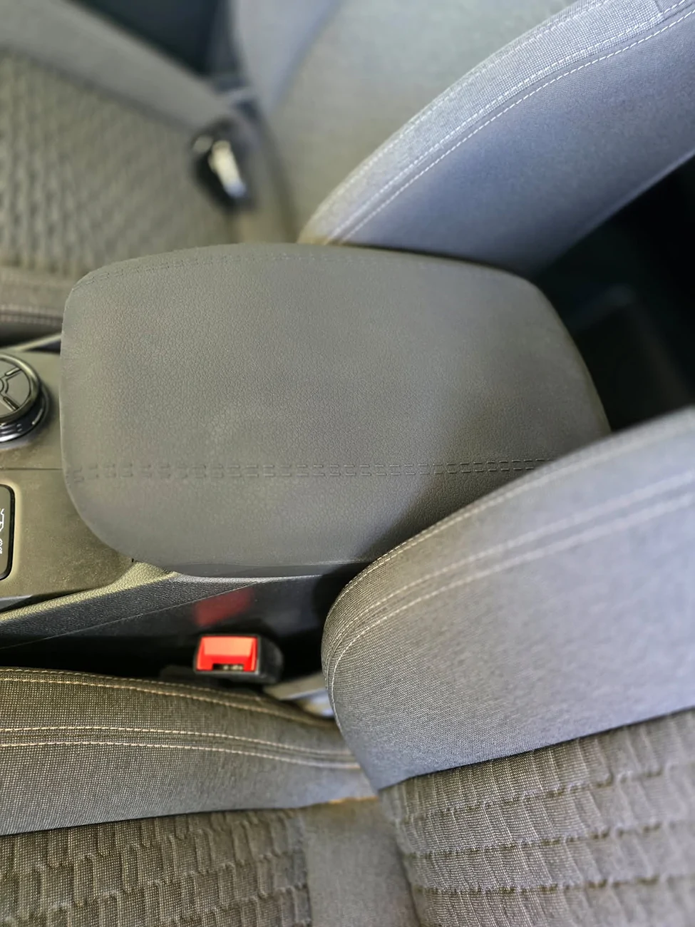 Ford Ranger Console Armrest Cover with storage installed To