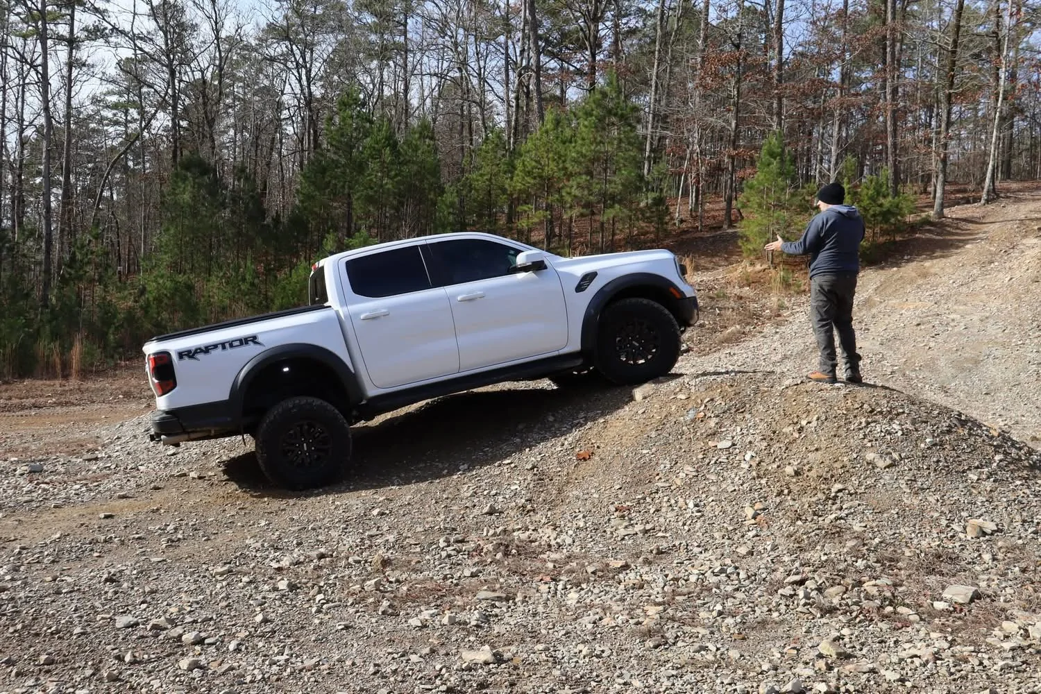 Ford Ranger 2024 Ranger Raptor at Hot Springs Off-Road Park with guide Donnie Jeep. IMG_0695