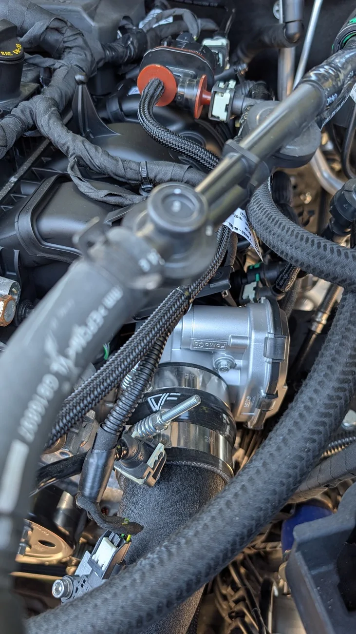 Ford Ranger Gigs Performance Engineering GPE Ported TB/IM installed 2.3L PXL_20260508_215008939