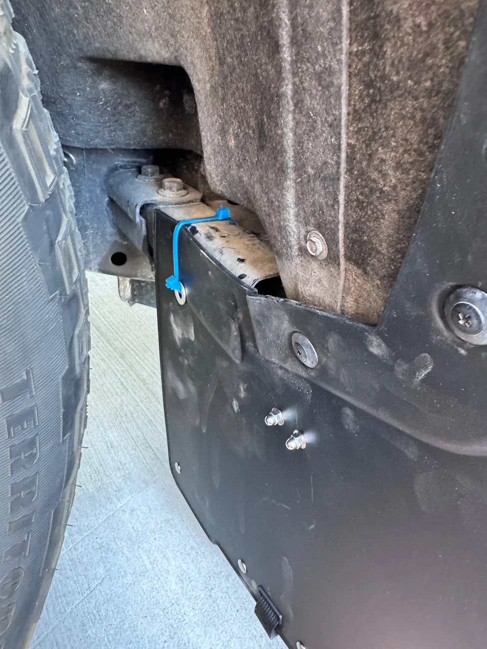 Ford Ranger 2025 Ford Ranger XLT Chinese Mud Flap Installation IMG_6018
