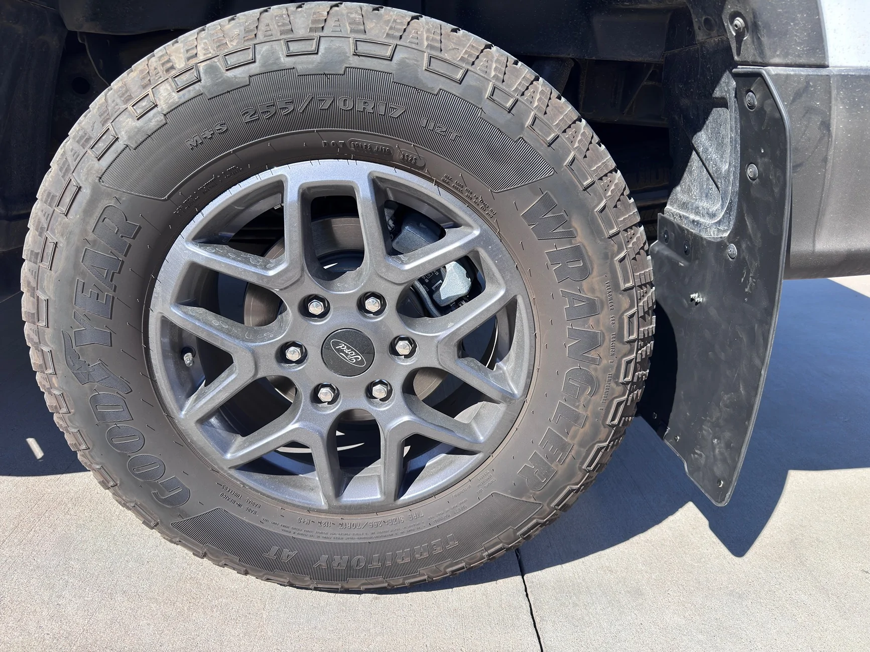 Ford Ranger 2025 Ford Ranger XLT Chinese Mud Flap Installation IMG_6015