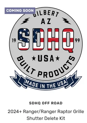 Ford Ranger SDHQ USA - New and Incoming Products shutter