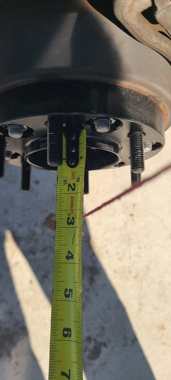 Ford Ranger Visual thread for wheels fitting (explains offsets) 20260512_170804