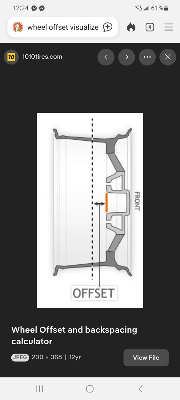 Ford Ranger Visual thread for wheels fitting (explains offsets) Screenshot_20260515_122412_DuckDuckGo