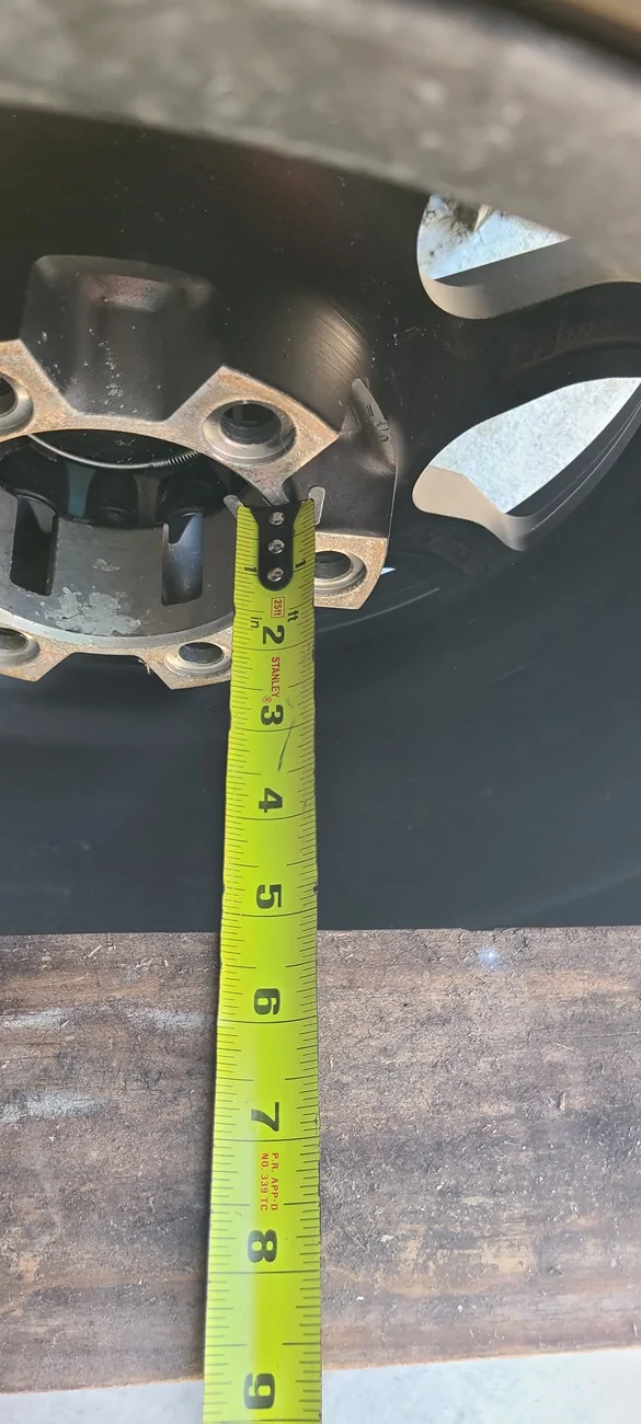 Ford Ranger Visual thread for wheels fitting (explains offsets) 20260512_170534