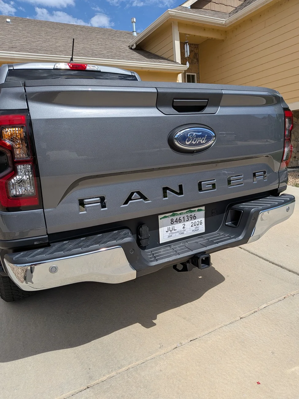 Ford Ranger Putco Tailgate Lettering, Black Platinum Stainless Steel 378