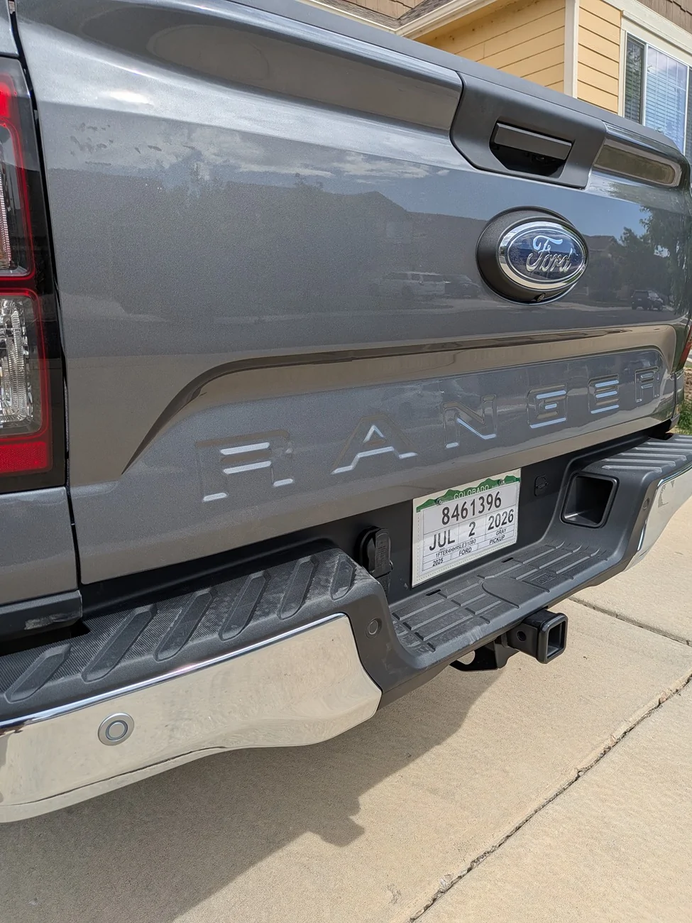 Ford Ranger Putco Tailgate Lettering, Black Platinum Stainless Steel 377