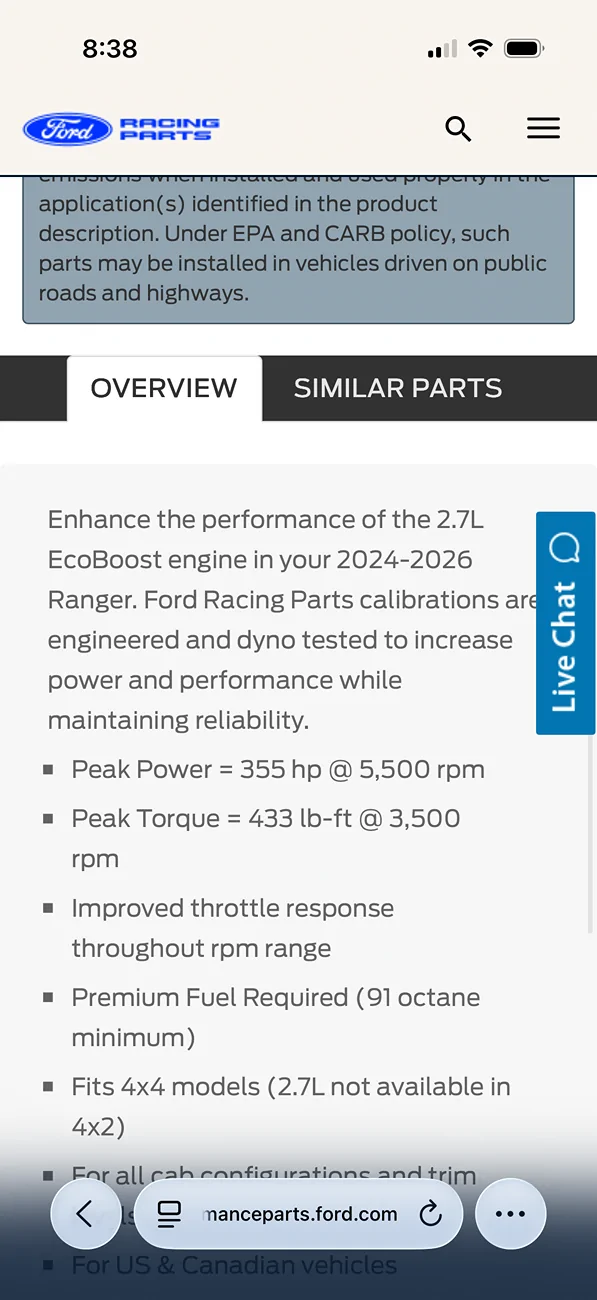 Ford Ranger Ford ProCal Calibration Tune for 2.7 engine now available IMG_8179