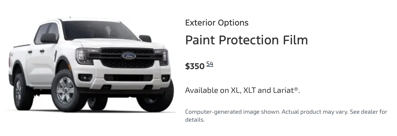 Ford Ranger Factory PPF Paint Protection Film - what’s covered? Worth the price? 1779224316899-x1