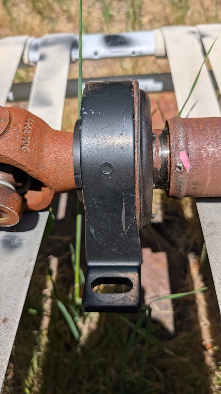 Ford Ranger Driveshaft front half, deep void/pit on weld PXL_20260518_192221216.MP