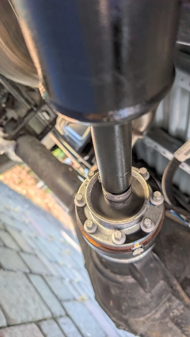 Ford Ranger JXB PERFORMANCE center support carrier and bearing installed on 24 Ranger XT 2wd PXL_20260524_171149310.MP