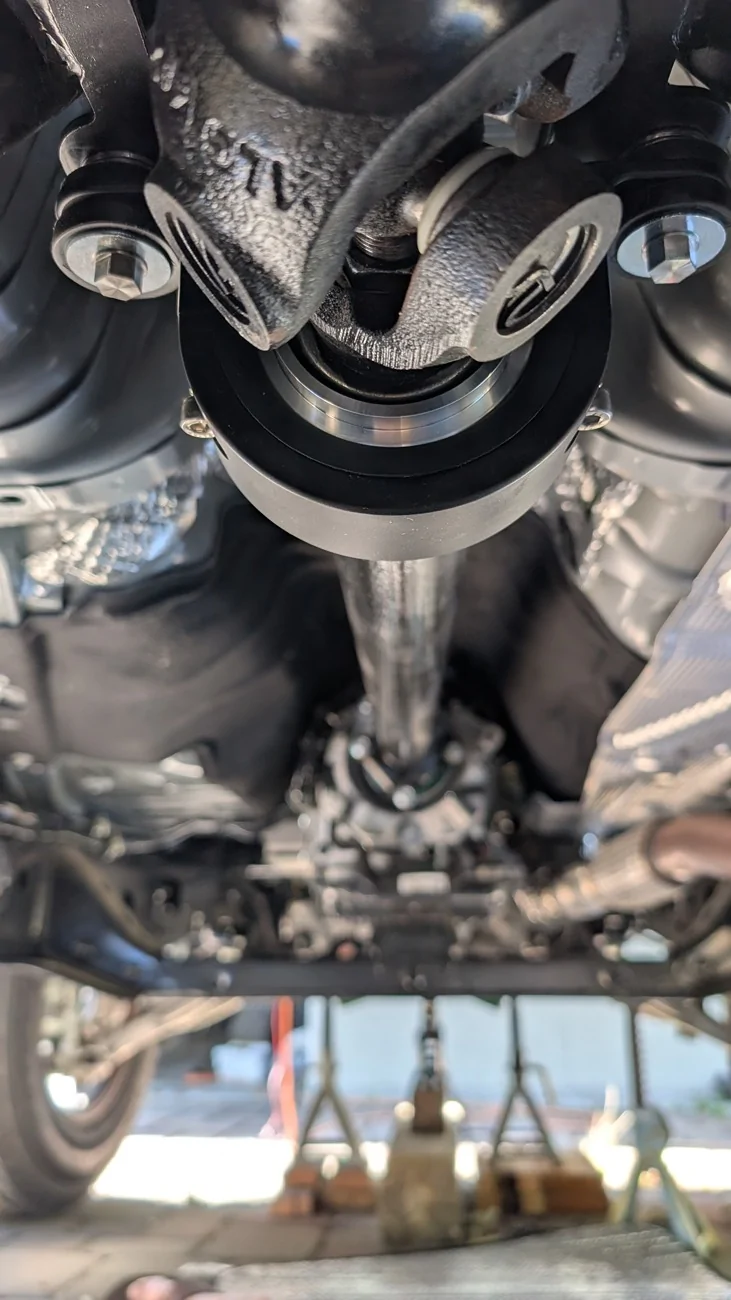 Ford Ranger JXB PERFORMANCE center support carrier and bearing installed on 24 Ranger XT 2wd PXL_20260524_171212135.MP