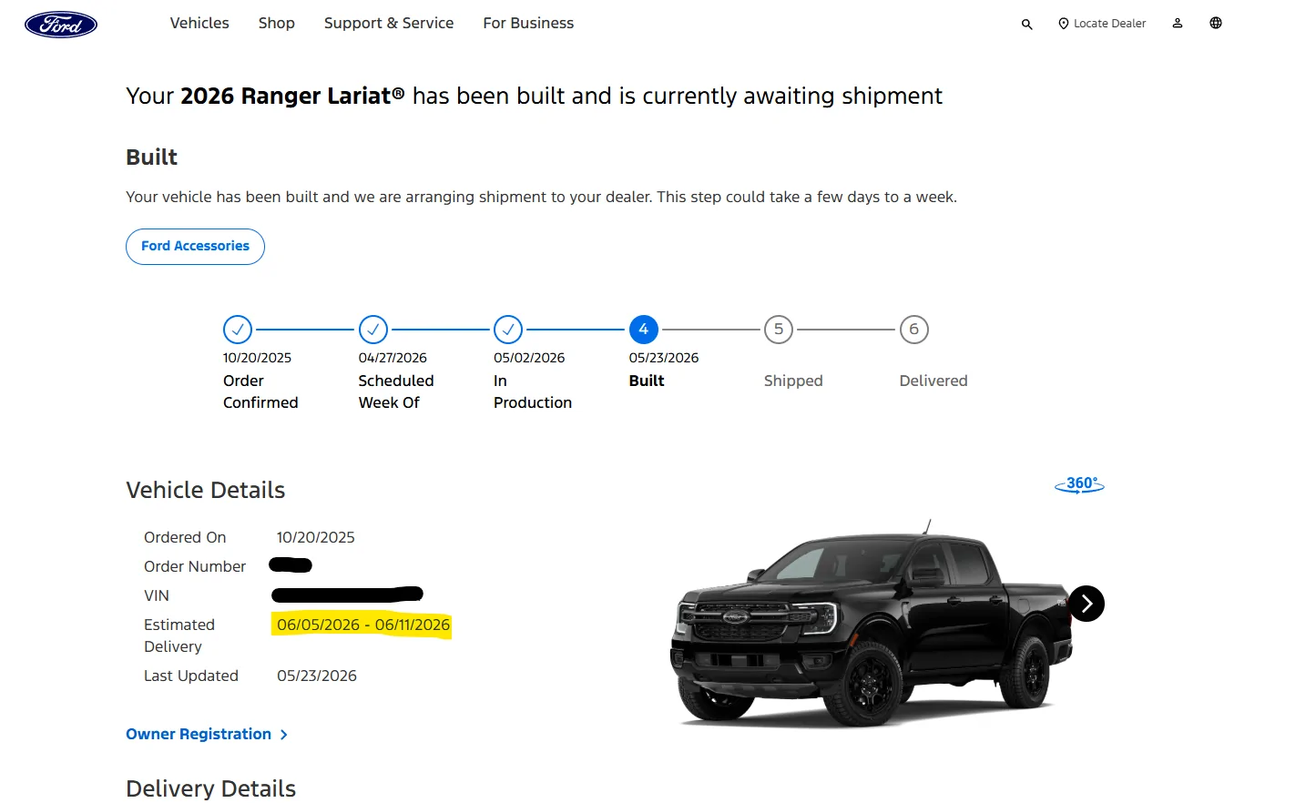 Ford Ranger 2026 Moonroof Availability? How Soon Can We Order? Screenshot 2026-05-25 071748
