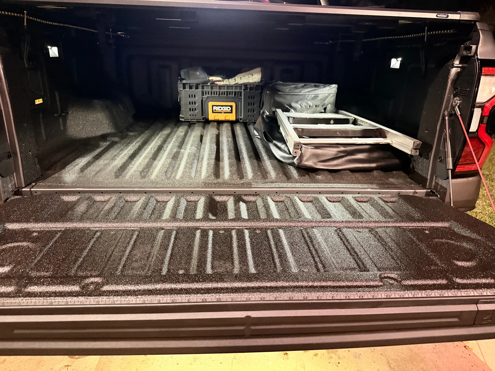 Ford Ranger Bed lighting upgrade w/ cabinet light strips from Costco IMG_1861