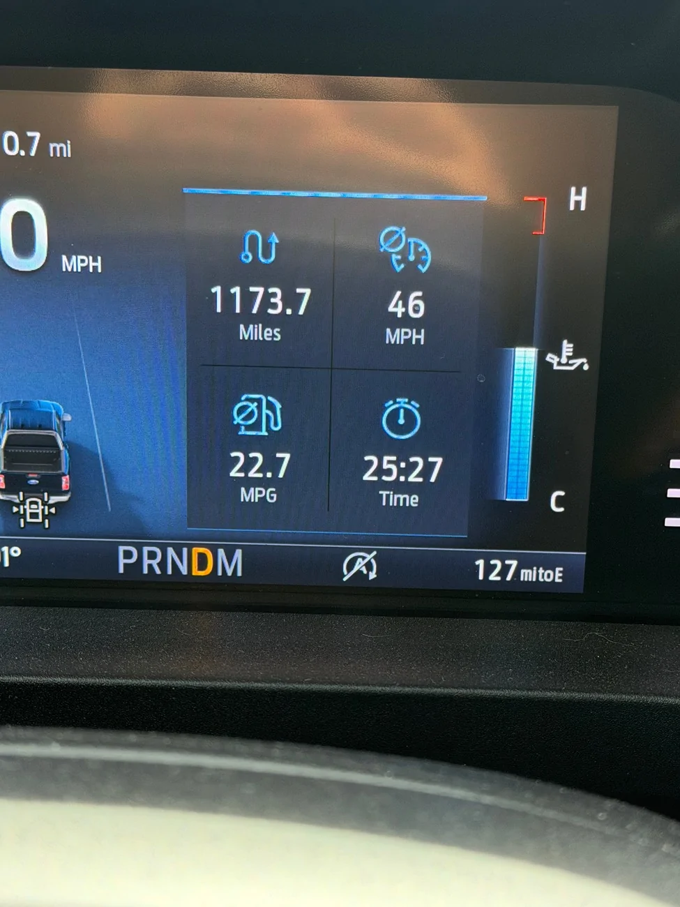 Ford Ranger Yosemite- 1200mile trip MPG - 2025 2.3L IMG_2158