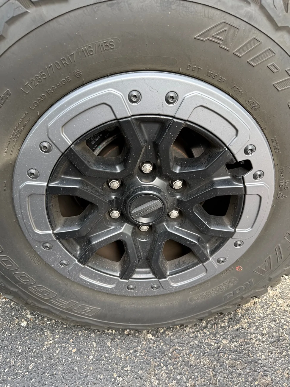 Ford Ranger Factory bead lock capable wheels for sale IMG_9231