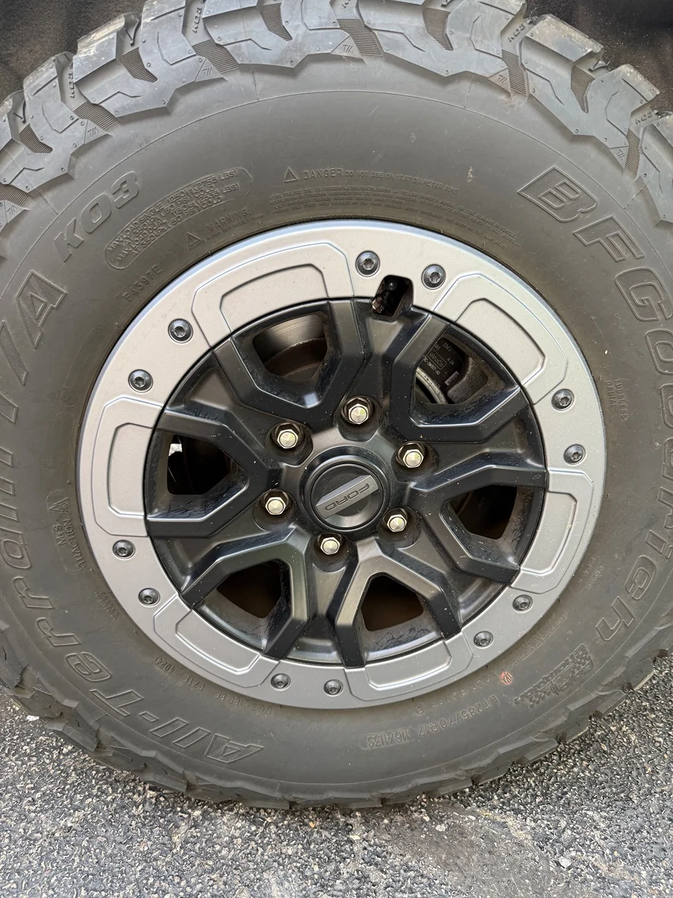 Ford Ranger Factory bead lock capable wheels for sale IMG_9229