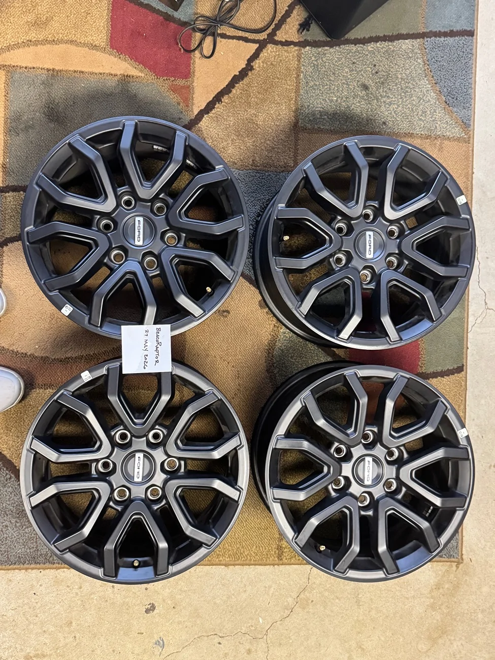 Ford Ranger Non-beadlock capable wheels off 2025 RR IMG_3292