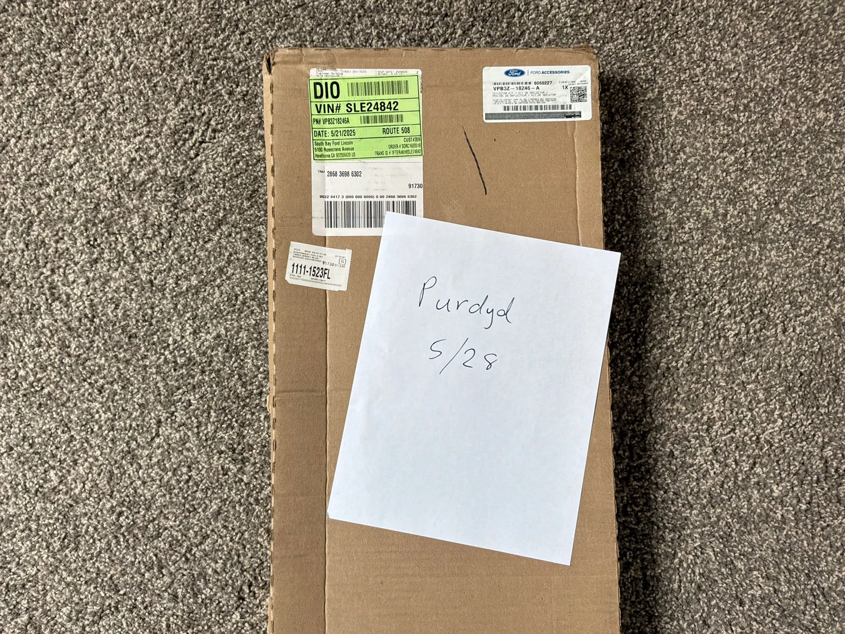 Ford Ranger Side window deflectors, new in box IMG_0344