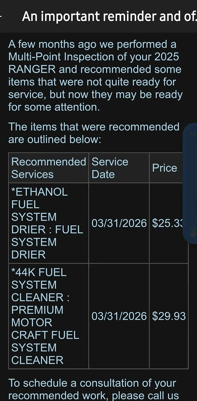 Ford Ranger ETHANOL FUEL SYSTEM DRIER - SCAM? Screenshot_20260529_103101_Outlook