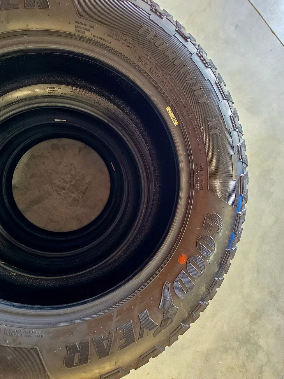Ford Ranger Goodyear Wrangler Territory All-terrain Tires 255/265/R18 61773