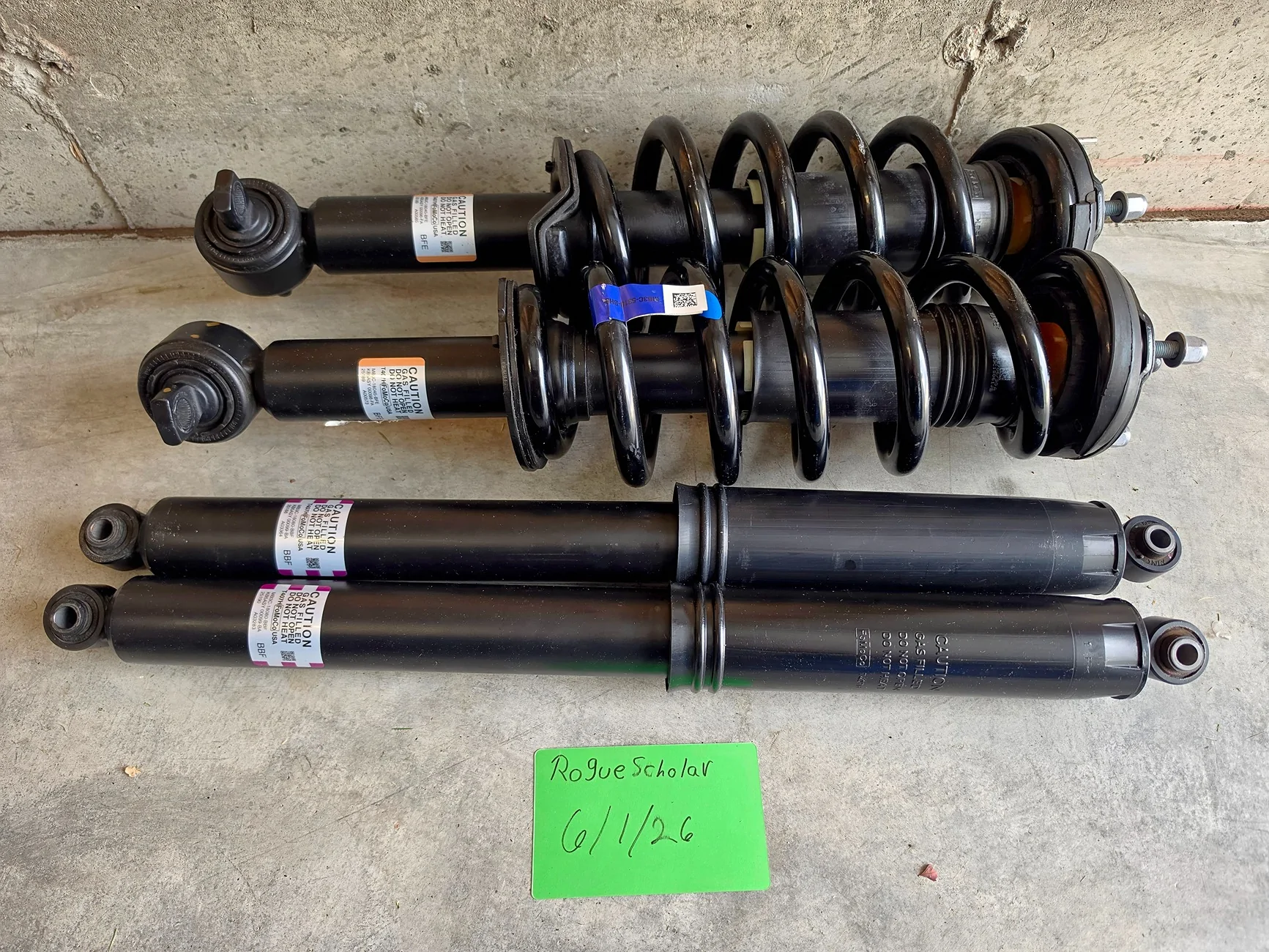 Ford Ranger OEM 2025 Ford Ranger FX4 2.7L Shocks w/ Springs (Front & Rear) 61769