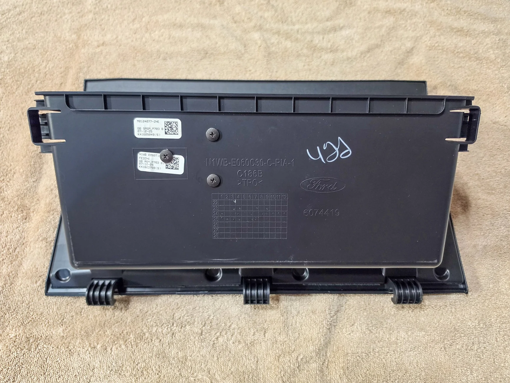 Ford Ranger Modified Glove Box for Secure Pistol Storage 61977