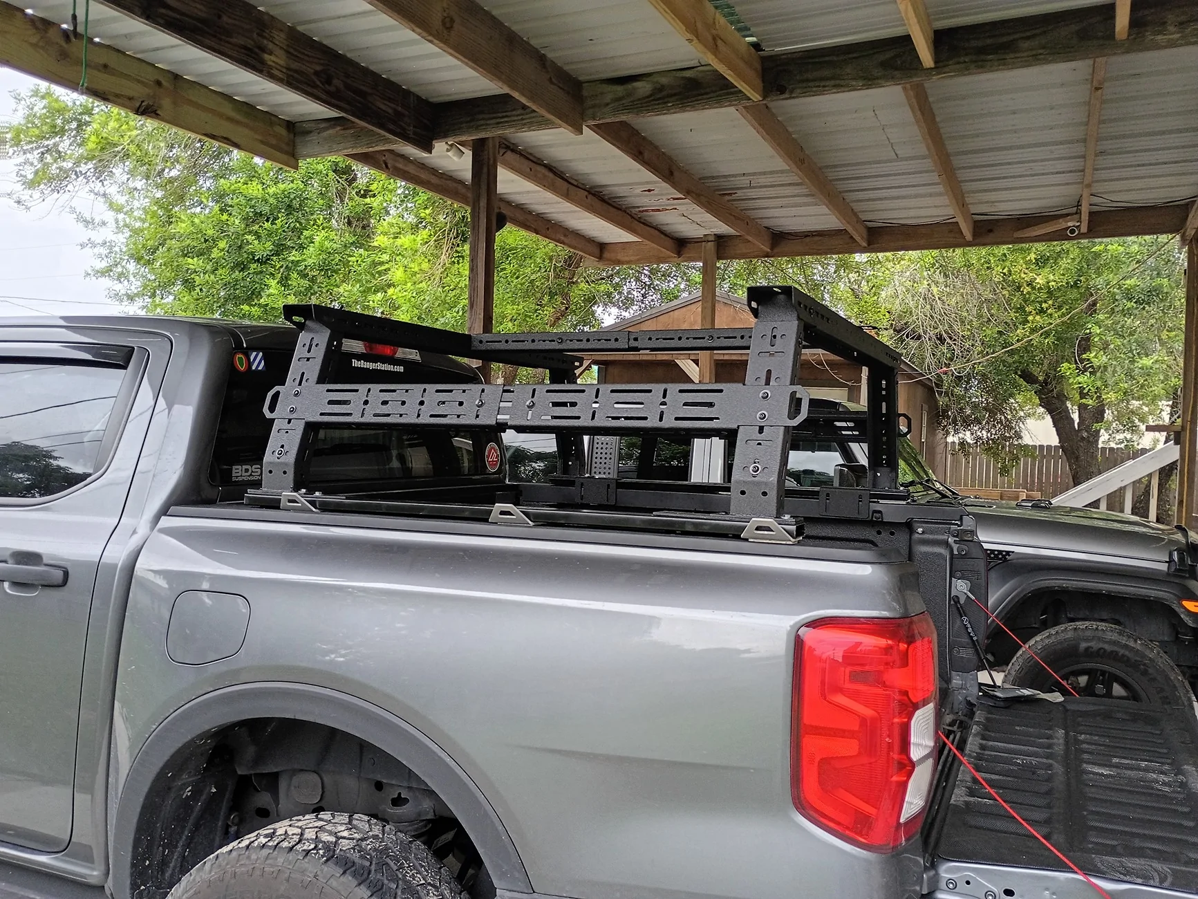 Ford Ranger Monoking overlanding bed rack installed IMG_20260607_175343668_HDR