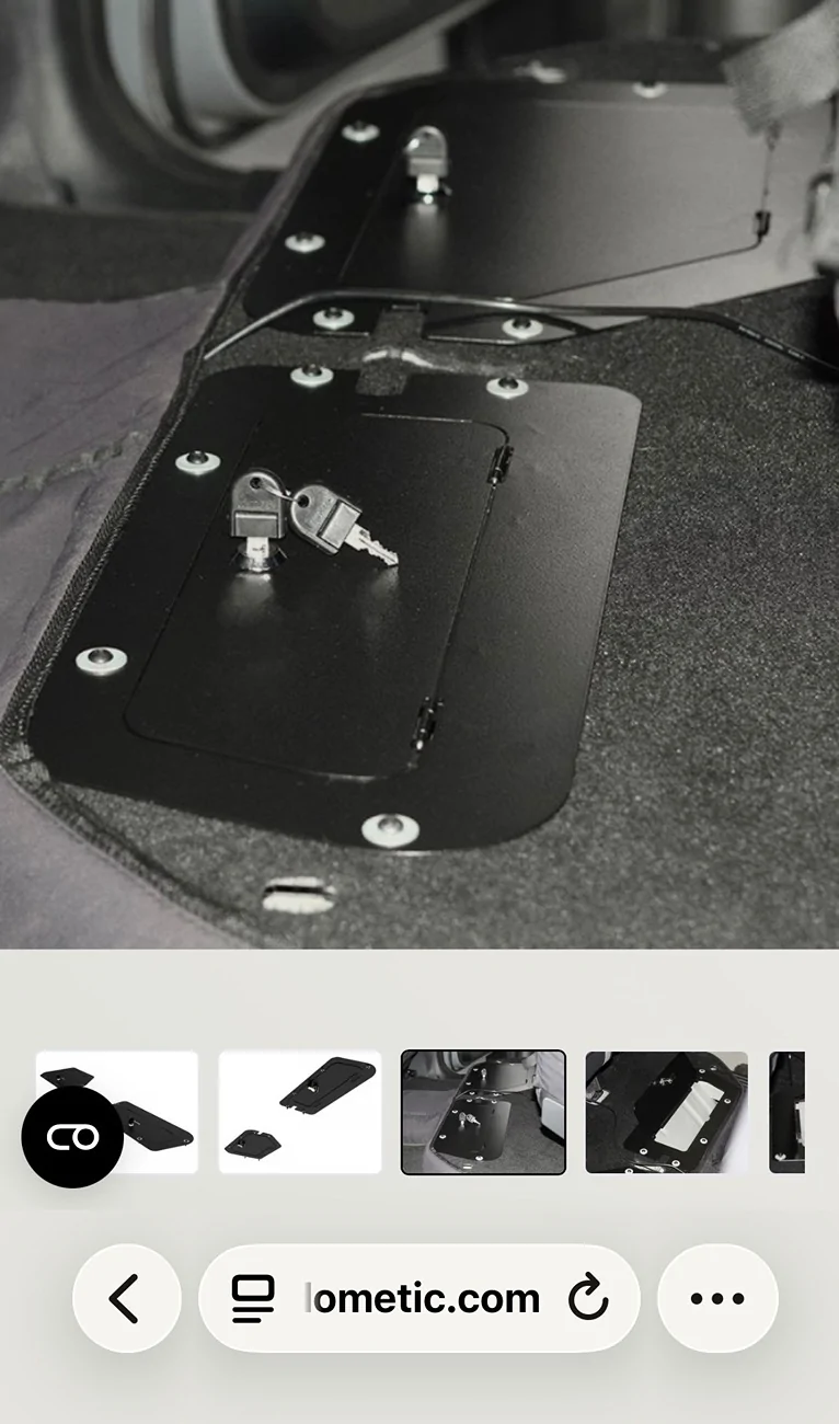 Ford Ranger Modified Glove Box for Secure Pistol Storage IMG_3365