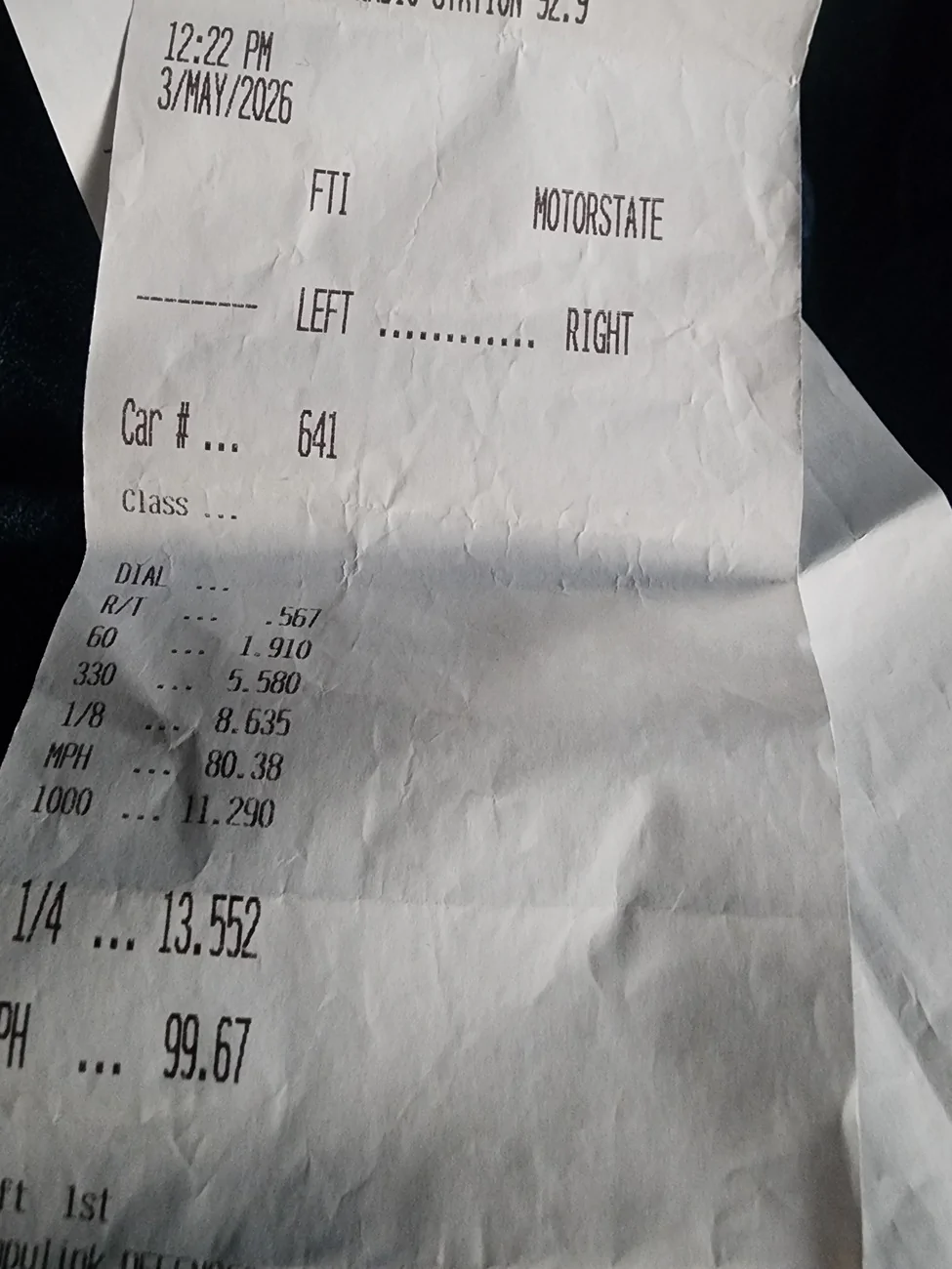 Ford Ranger First pass at the dragstrip 1000010738