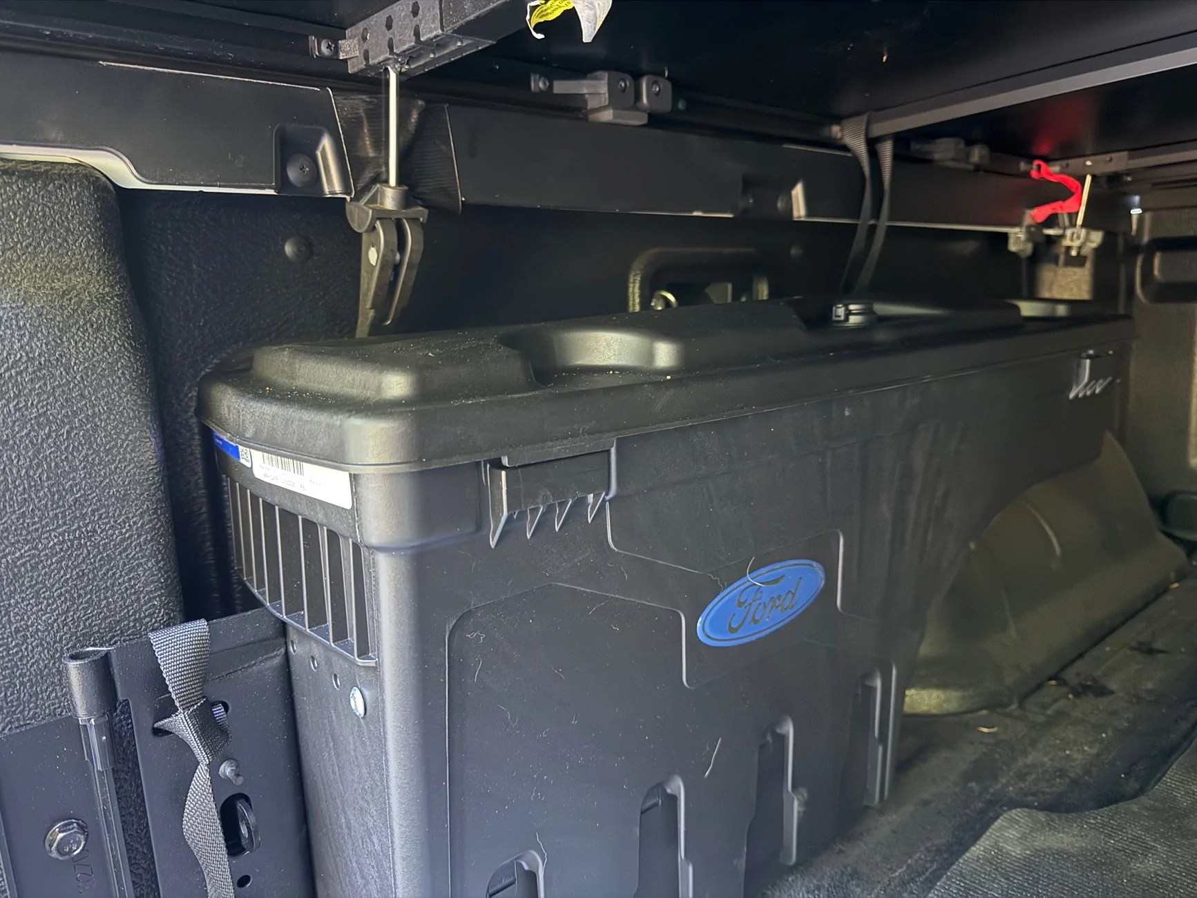 Ford Ranger Installed the Ford swing out toolbox over my modular bed liner today IMG_4035