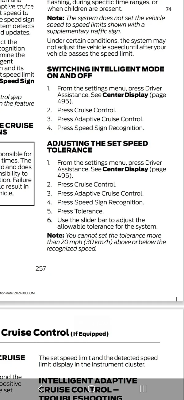 Ford Ranger 2024 RR - Can I PERMANENTLY disable the Speed Limiter (LIM) button on the steering wheel? 7001