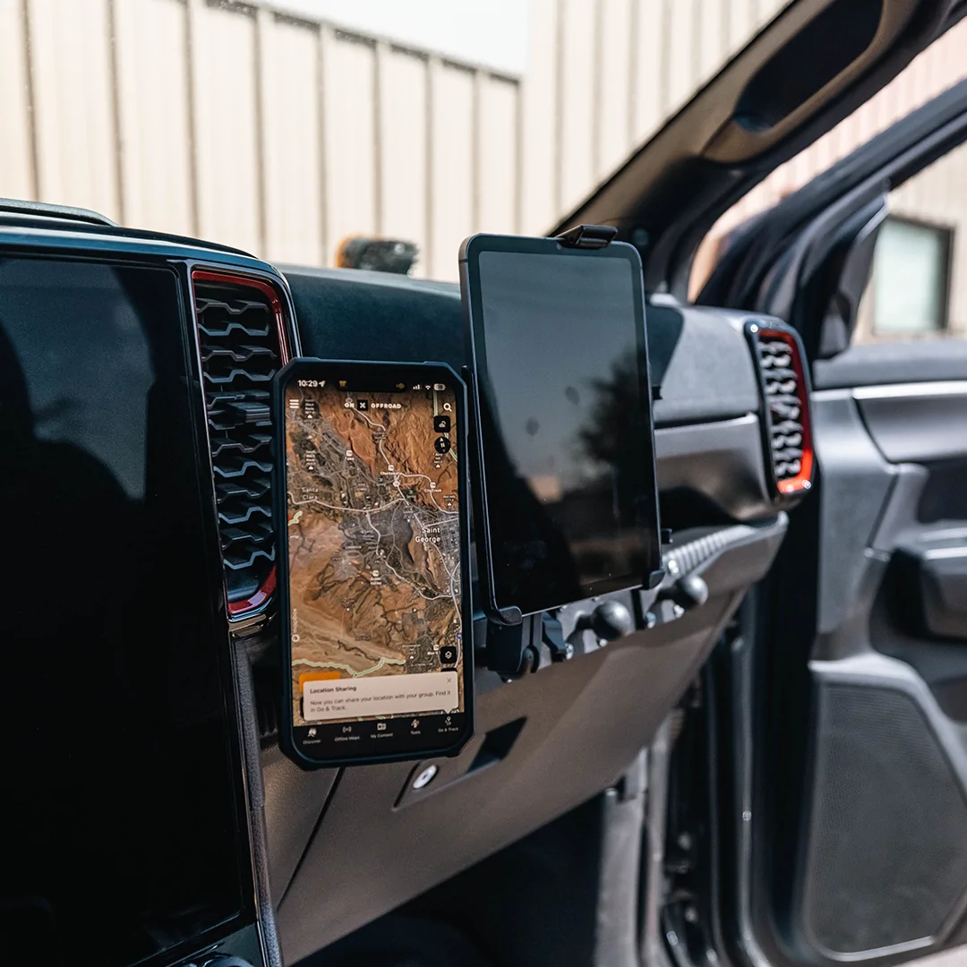 Ford Ranger A Clean Way to Mount Phones, Tablets & Radios in the 2024+ Ranger ranger-sidekick-mount-03