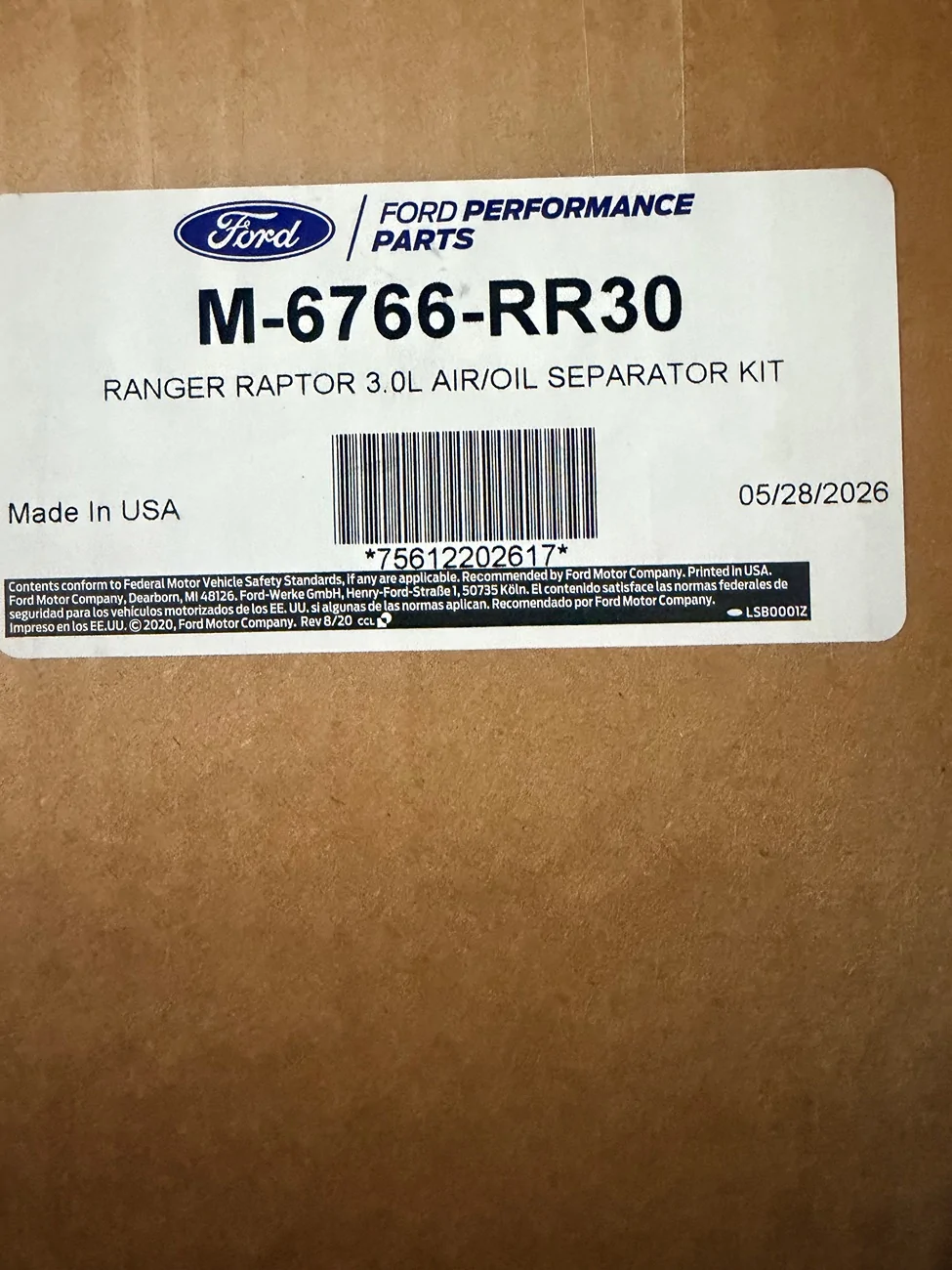 Ford Ranger Ford performance catch can IMG_3042