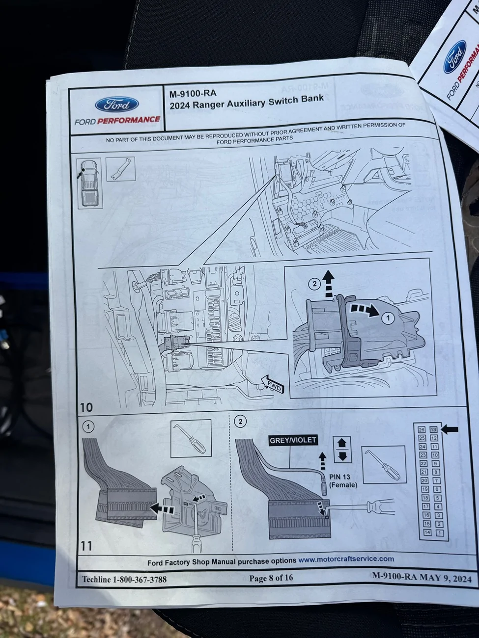 Ford Ranger Stuck on Aux Switch Install (M-9100-RA) IMG_6287
