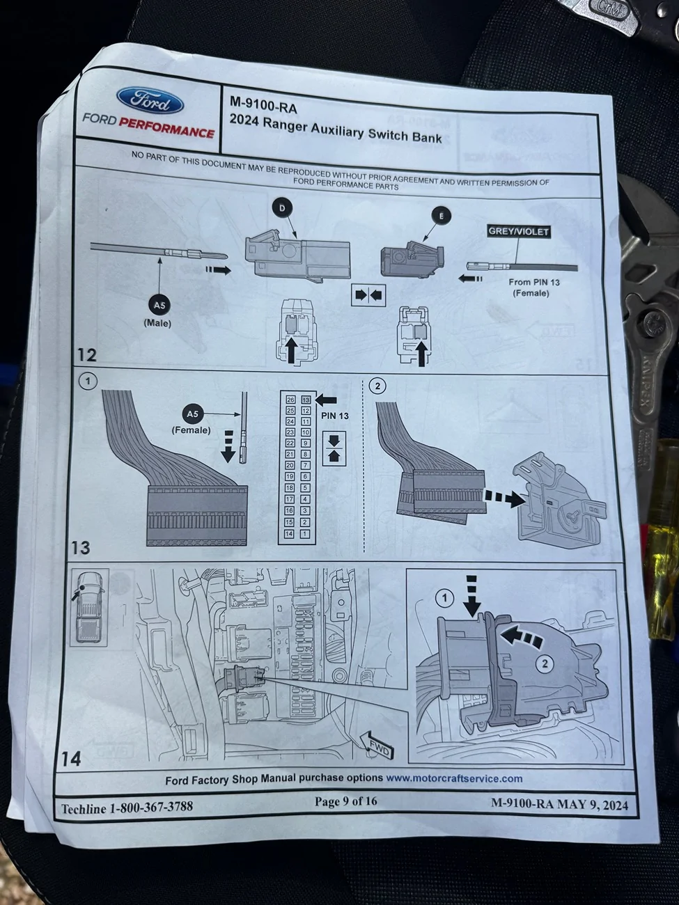 Ford Ranger Stuck on Aux Switch Install (M-9100-RA) IMG_6288