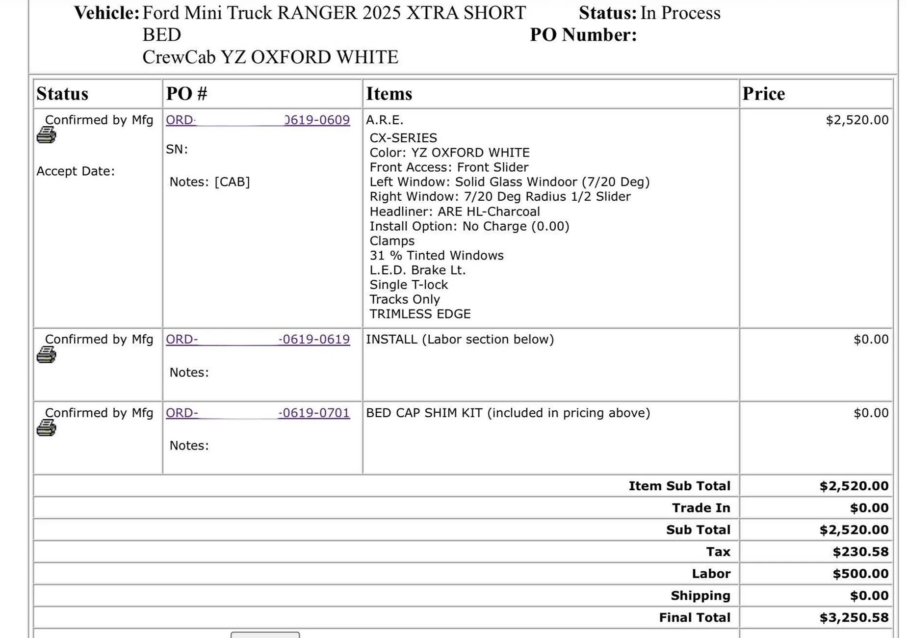 Ford Ranger What did you do WITH your 6G Ranger today? invoice_redacted_Original