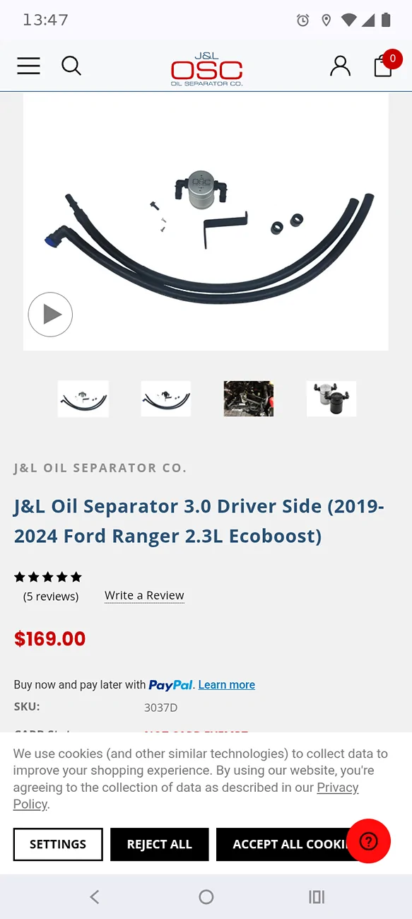Ford Ranger Ford performance catch can Screenshot_20260623-134732_Chrom