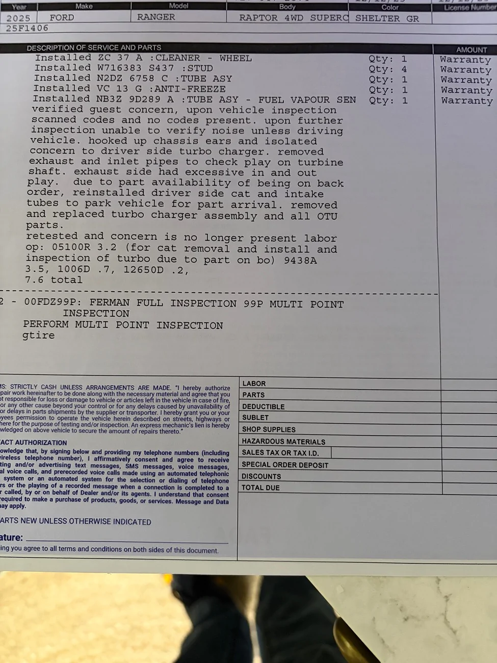 Ford Ranger Possible boost leak but no codes: Now, Shaft Play Update IMG_0500