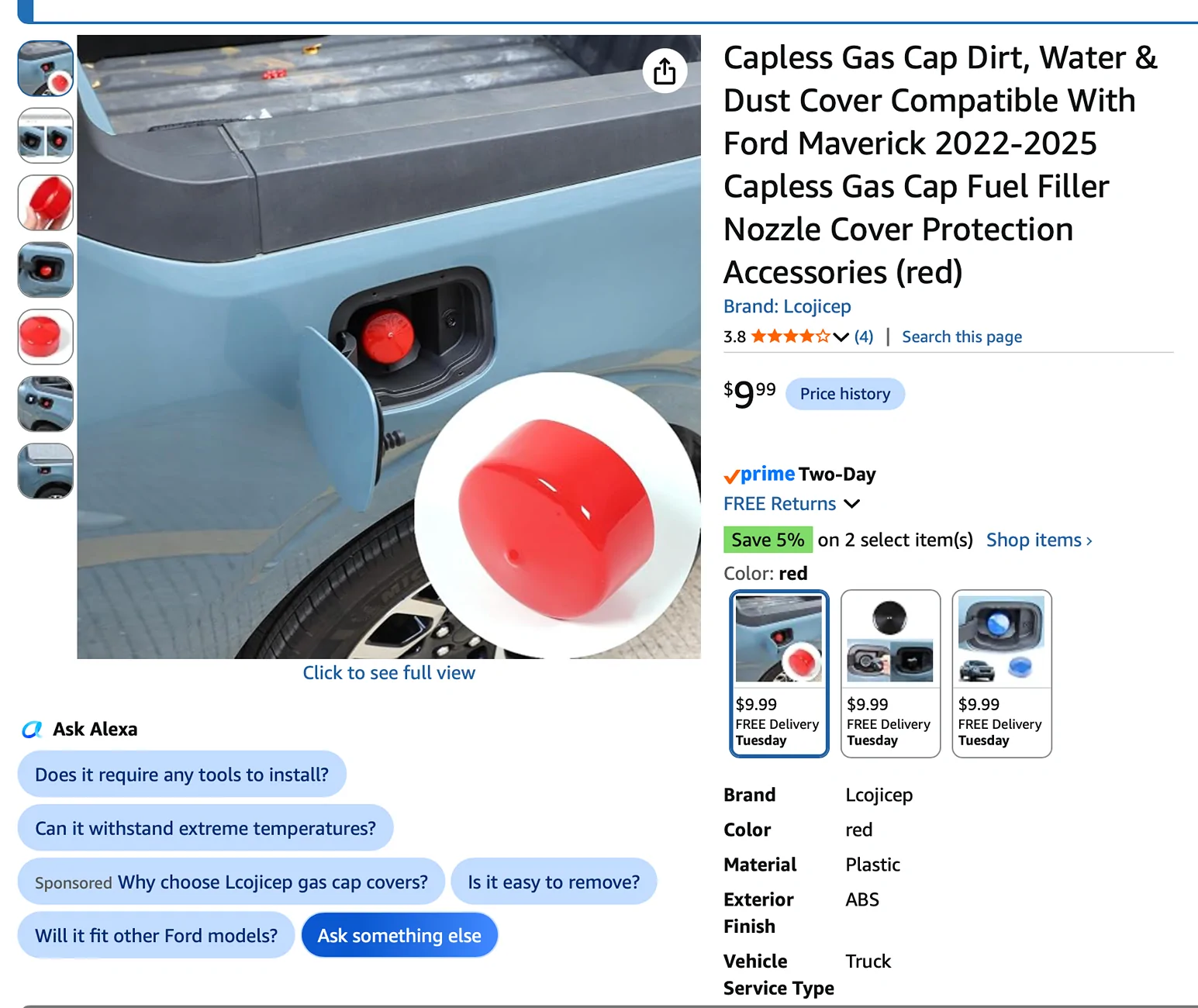 Ford Ranger Looking for a fuel filler cover/ cap to keep out water and crud Screenshot 2026-07-05 at 12.13.02 PM