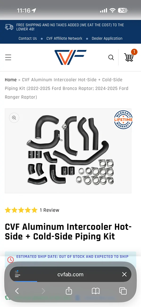 Ford Ranger 2.7 intercooler pipes IMG_4235