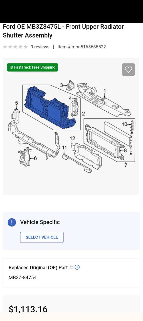 Ford Ranger Cutting out the plastic webbing at cold air inlet Screenshot_20260709-145526