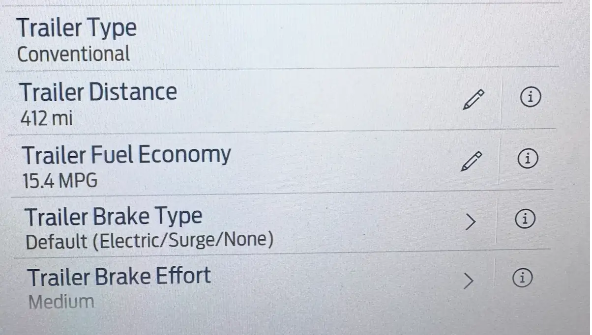 Ford Ranger Problems with trailer mileage tracking tempImagebH3AU1