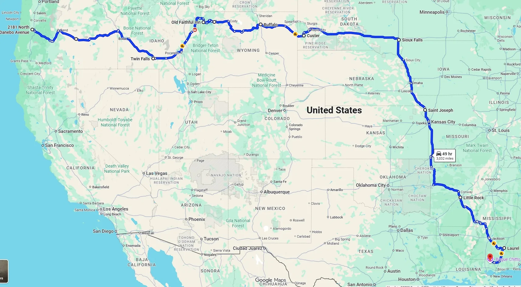 Route to Louisiana.webp