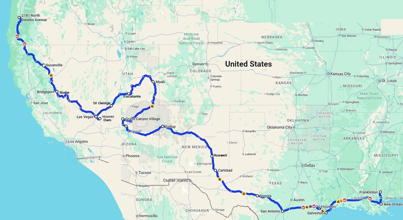 Route Home from Louisiana.webp